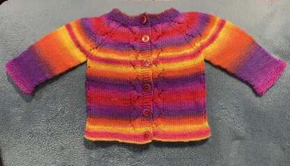 Sunshiny baby cardi