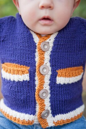 Tipped Baby Cardigan