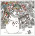 Design Works Zenbroidery Snowman Cotton Fabric Printed Embroidery Kit - 10in x 10in