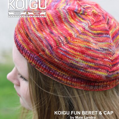 Fun Beret & Cap in Koigu Painters Palette Premium Merino - Downloadable PDF