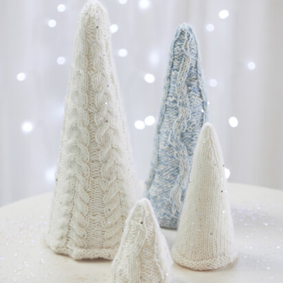 1176K White Pines (Knit) - Decorations Knitting Pattern for Christmas in Valley Yarns Northampton - knitting pattern