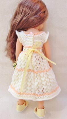 LC12 Flower Girl Dress for 13 and 14 inch Dolls