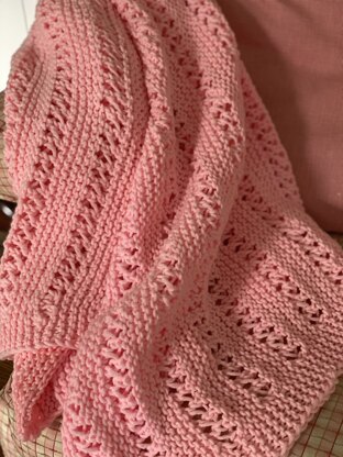 pink baby blanket