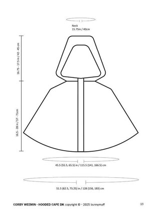 Corby Weemin I DK hooded cape