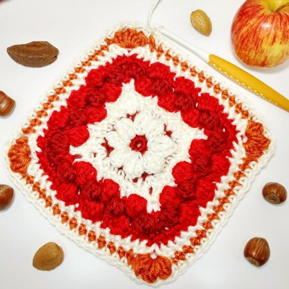 Cranberry Pie Granny Square