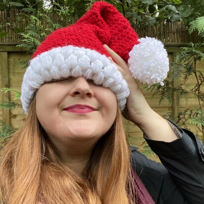 Chunky-'Knit' Santa Hat