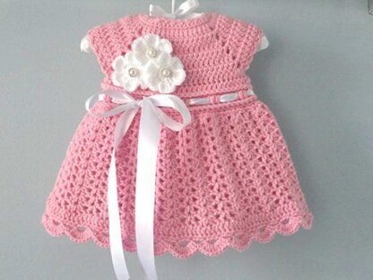 Baby Girl Pattern Crochet Newborn Outfit by Elena Mitchell