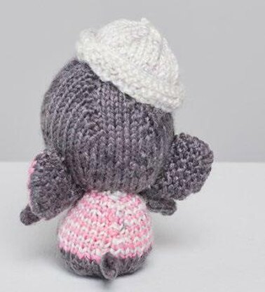 Emily & Edward Knit Elephants in Red Heart Amigurumi - LM6277 - Downloadable PDF