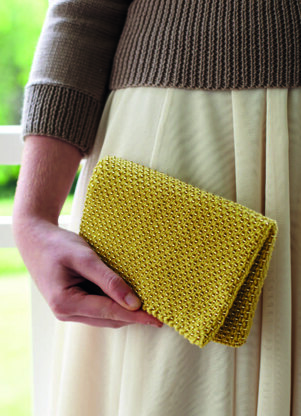 Beaded Clutch in Debbie Bliss Baby Cashmerino - CF12