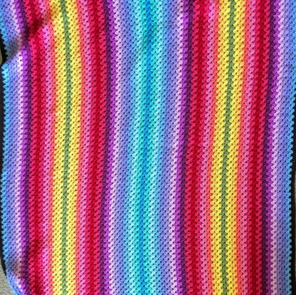 Ombre Granny Stripe Blanket