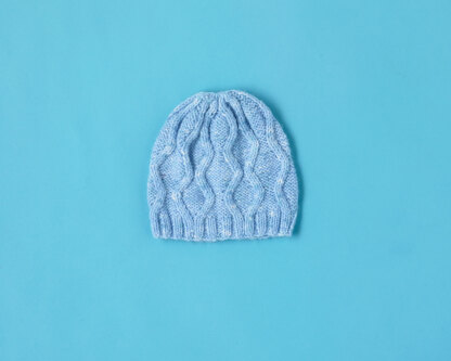 Zig Zag Hat - Free Knitting Pattern For Babies in Paintbox Yarns Baby DK Prints by Paintbox Yarns