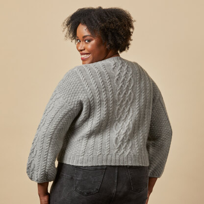 1345 Desert Willow - Cardigan Knitting Pattern for Women in Valley Yarns Amherst