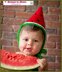 Crochet Watermelon Wedge Fruit Hat Pattern Costume Birthday Party Cap