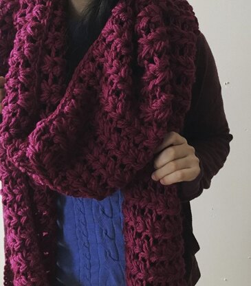 Chunky V-Puff Scarf