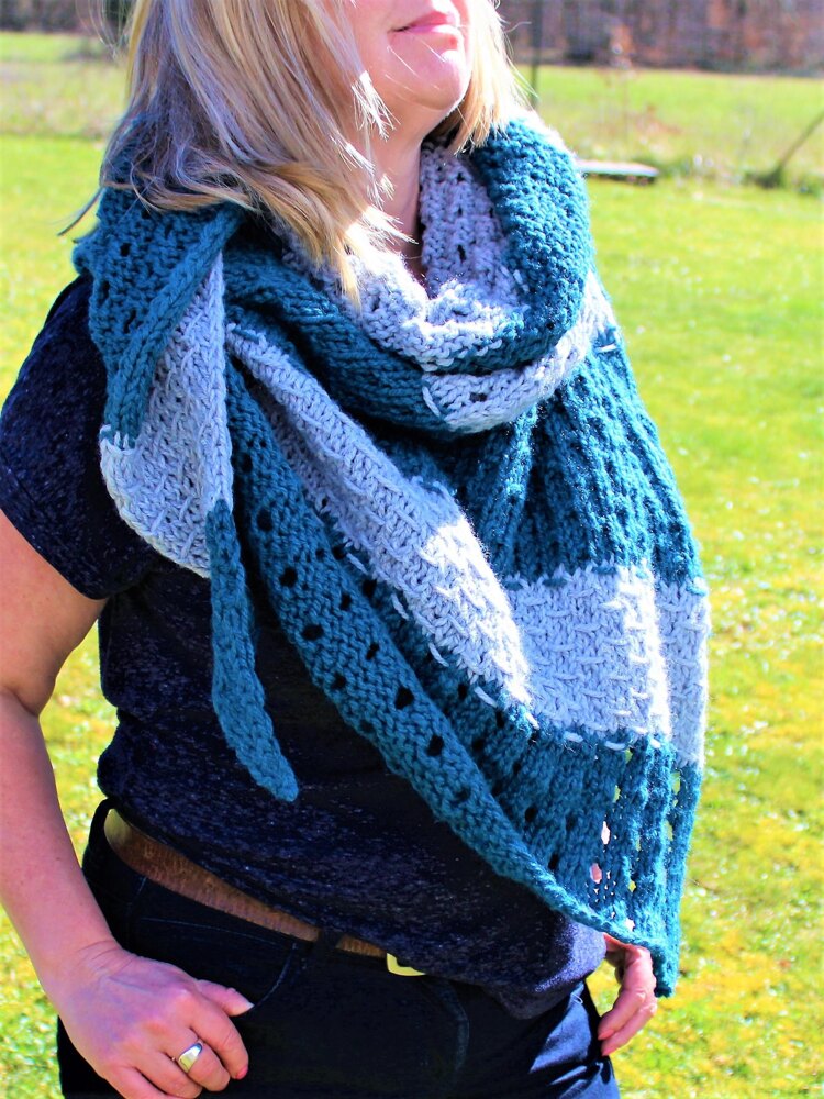 Yarn Triangular Scarf Pattern Forest Triangle Scarf Knitting Pattern