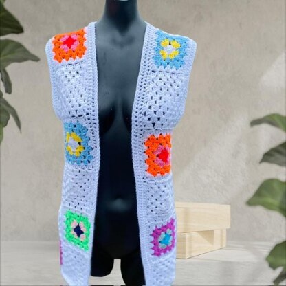 Summery Crochet Waistcoat