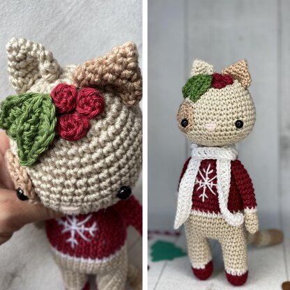 Lucy the Christmas cat