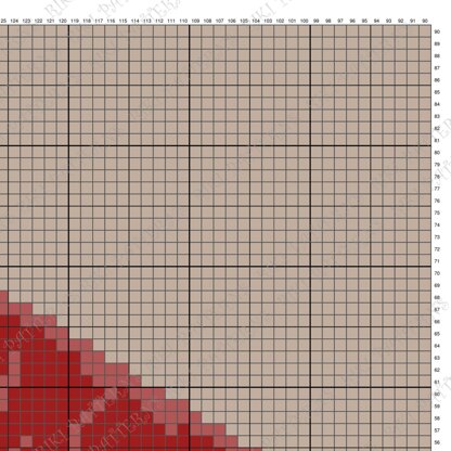 C2C Kiss Me Blanket Crimson Lips Graphgan Valentine's Day Throw CROCHET PATTERN