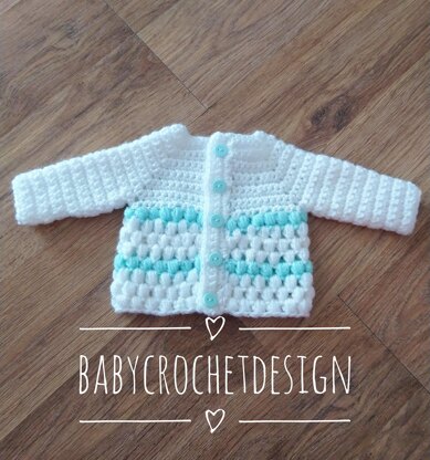 Baby puff stitch Cardigan