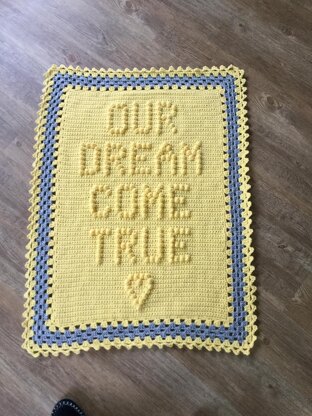 Our Dream Come True Baby Blanket