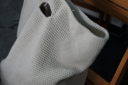 Single crochet round grocery bag