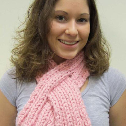 Keyhole Scarf in Plymouth Baby Alpaca Grande - F408