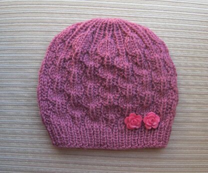 Antique Rose Textured Hat for a Lady