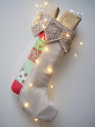 Handmade Christmas Stocking US Crochet Terminology