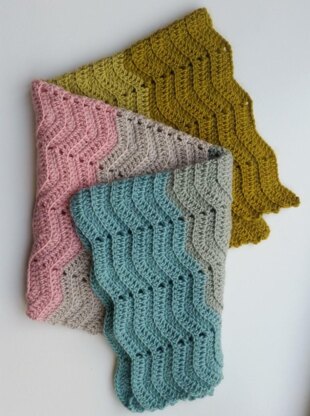 Textured Chevron Baby Blanket