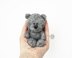 Mini Bear toy knitted flat