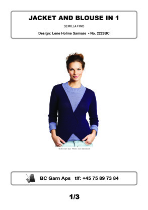Jacket & Blouse in 1 in BC Garn Semilla Fino - 2228BC - Downloadable PDF