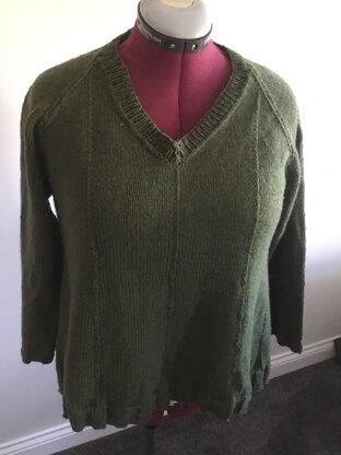 Snuggly v neck sweater