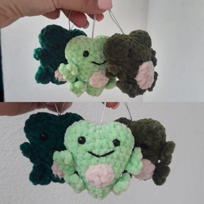 Crochet Heart Frog Pattern ,Crochet Pattern Mini Frog Plushie Crochet  pattern by marisabel