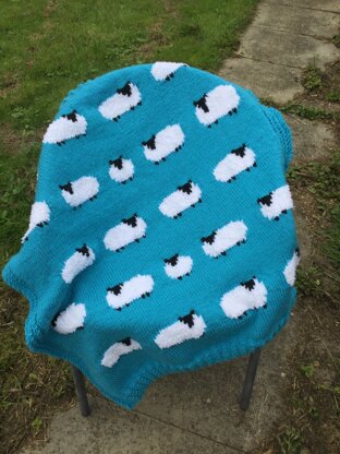 Sheep baby blanket