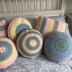 Chunky Pastel Circular Cushion