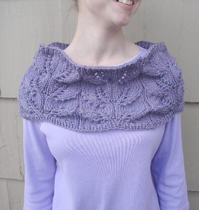 Lavender Flower Cowl