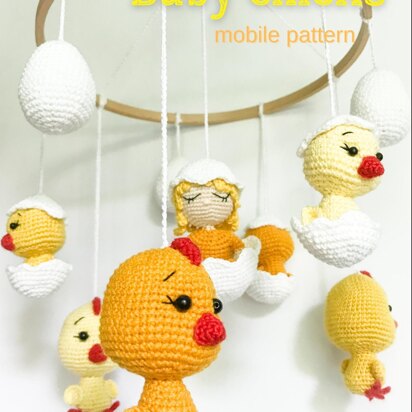 Chicken crib mobile