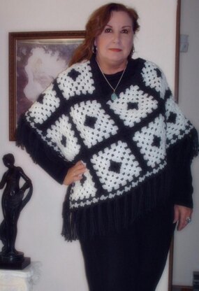 For the Love of Granny Poncho 1