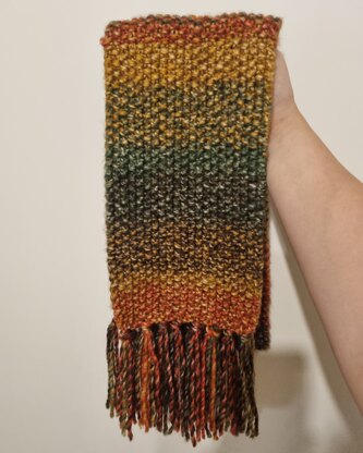 Seed stitch scarf