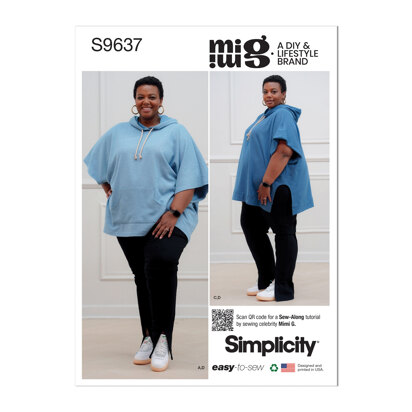 Simplicity Women's Hoodies and Leggings by Mimi G S9637 - Sewing Pattern