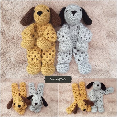 Puppy Dog Granny Hexagon Lovey