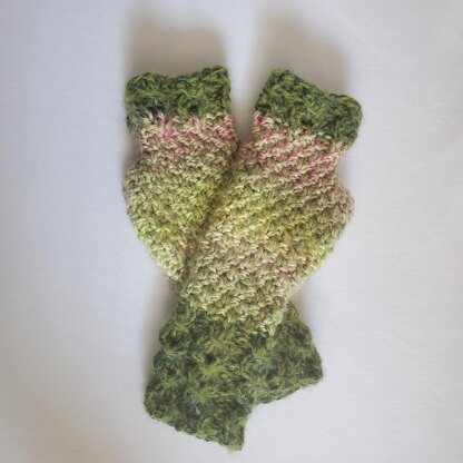 Irish Moss Cabled Mitts