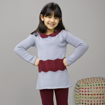 928 Clementine - Dress Knitting Pattern for Kids in Valley Yarns Valley Superwash Sport