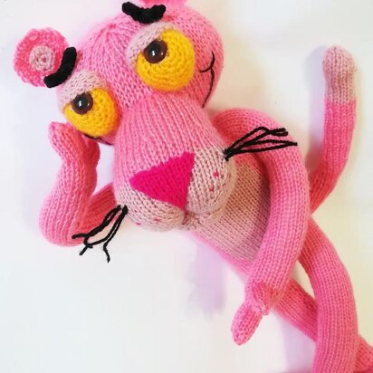 Knitted Pink Panther