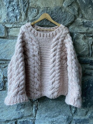 Olivia all-in-one cabled jumper