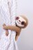 Sleepy sloth curtain tie back