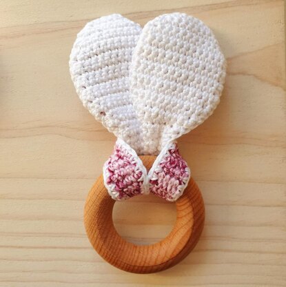 Bunny Ears Teething Ring