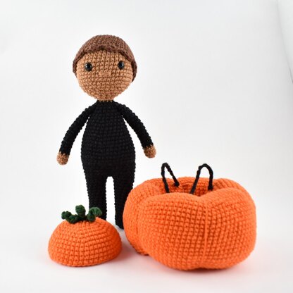 Halloween Pumpkin Costume Doll