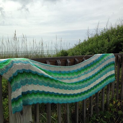 Infinite Surf Wrap - knitting pattern