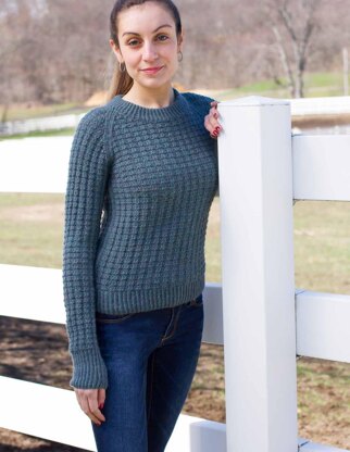 Waffley Pullover in Juniper Moon Farm Herriot - Downloadable PDF